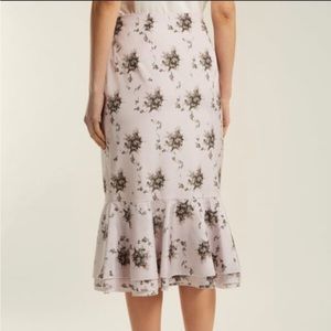 Brock Collection Peplum Midi Skirt